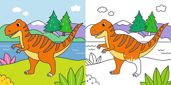 Produktbild: Mein kunterbuntes Dinosaurier-Malbuch - Mini-Künstler