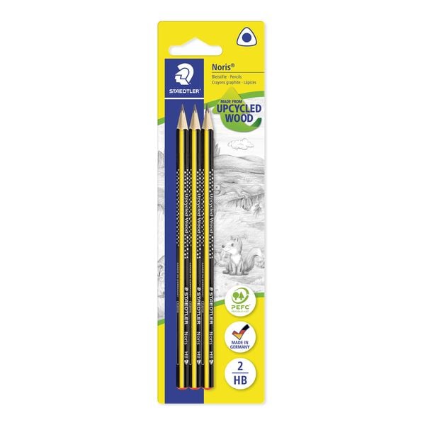 STAEDTLER Noris Schreib- und Zeichbedarf Noris 183 Bleistifte HB, 3er Set