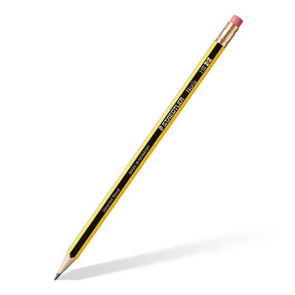 STAEDTLER Bleistift NORIS mit Radiertip Härte 2