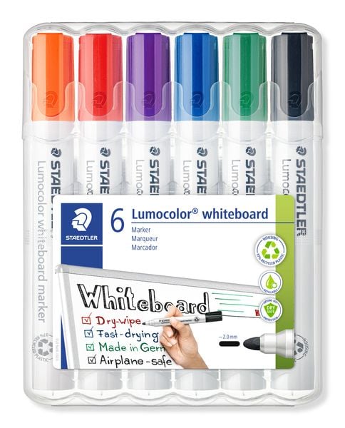 Whiteboardmarker Rundspitze 6er Etui