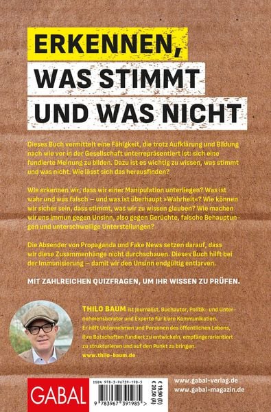 Produktbild: Immun gegen Unsinn