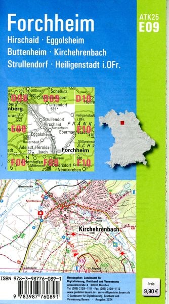 Produktbild: ATK25-E09 Forchheim (Amtliche Topographische Karte 1:25000)