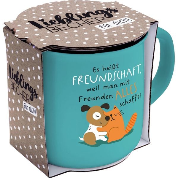 Produktbild: GRUSS & CO Becher Motiv Freundschaft