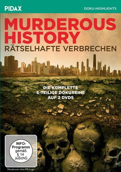 Produktbild: Murderous History - R&auml;tselhafte Verbrechen / Die komplette 6-teilige True-Crime-Dokureihe &uuml;ber aufsehenerregende historische Kriminalf&auml;lle (Pidax Doku-Highlights) [2 DVDs]