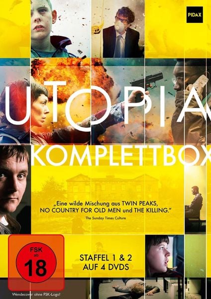 Produktbild: Utopia - Komplettbox / Die komplette dystopische Thriller-Serie mit Kultstatus [4 DVDs]