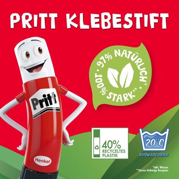 Produktbild: Klebestift Pritt 3+1, 11g BTS, Blisterkarte