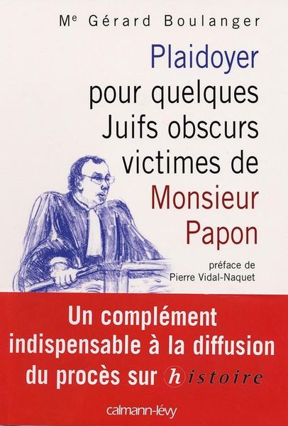 Produktbild: Plaidoyer pour quelques juifs