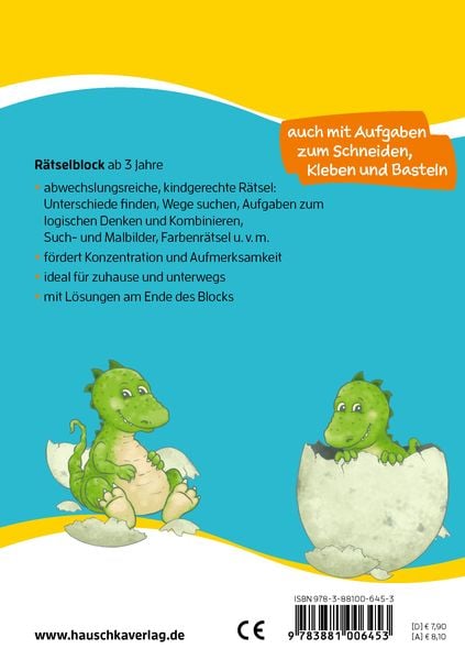 Produktbild: Rätselblock ab 3 Jahre, Band 2