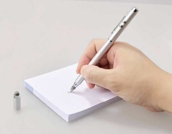 Produktbild: Renkforce Laserpointer, Eingabestift, Kugelschreiber, LED-Taschenlampe, Zeigestab Laserfarbe: Rot