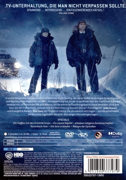 Produktbild: True Detective: Night Country - Staffel 4 [2 DVDs]