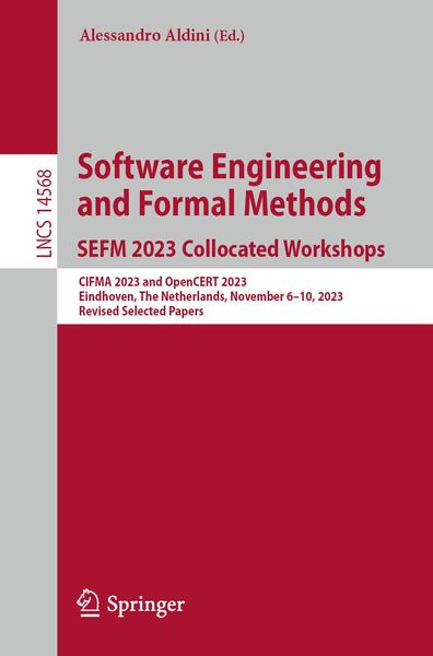 Produktbild: Software Engineering and Formal Methods. SEFM 2023 Collocated Workshops