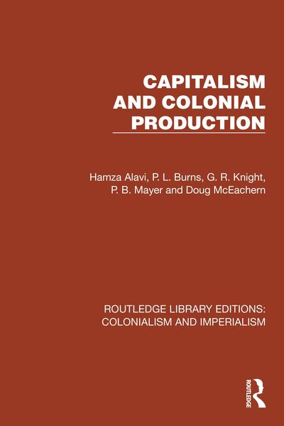 Produktbild: Capitalism and Colonial Production