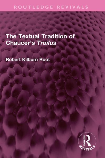 Produktbild: The Textual Tradition of Chaucer's Troilus