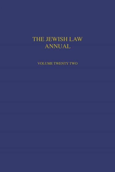 Produktbild: The Jewish Law Annual Volume 22