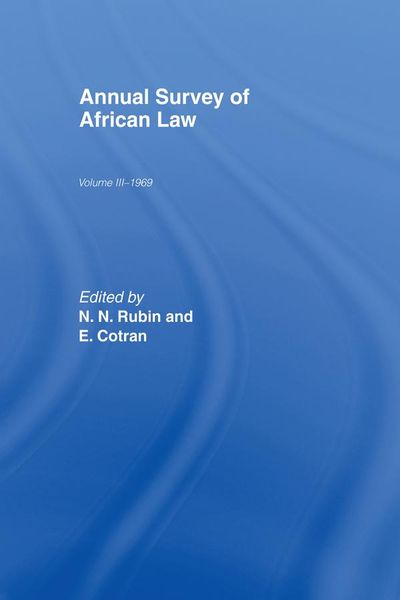 Produktbild: Annual Survey of African Law Cb