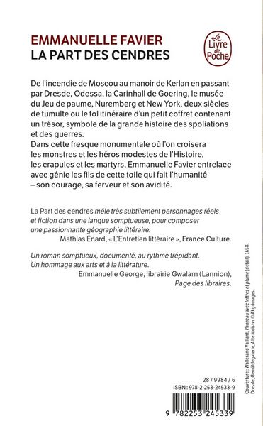 Produktbild: La part des cendres