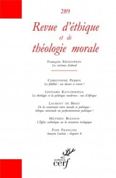 Produktbild: Revue D'Ethique et de Theologie Morale - Numero 289