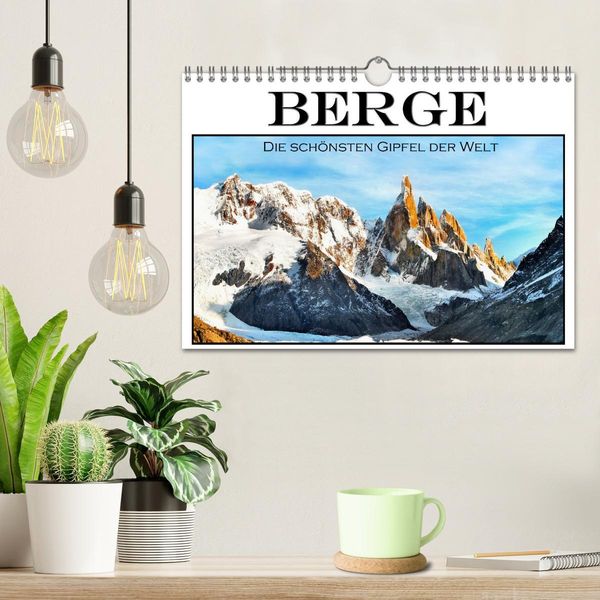 Produktbild: Berge - Die sch&ouml;nsten Gipfel der Welt (Wandkalender 2026 DIN A4 quer), CALVENDO Monatskalender