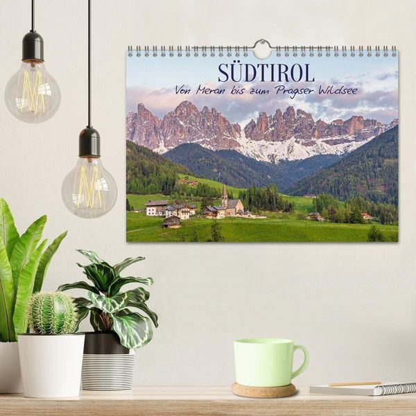 Produktbild: S&uuml;dtirol - Von Meran bis zum Pragser Wildsee (Wandkalender 2026 DIN A4 quer), CALVENDO Monatskalender