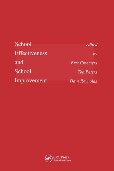 Produktbild: School Effectiveness and School Improvement