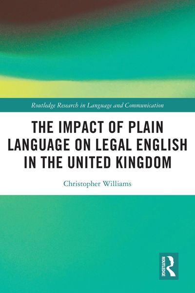 Produktbild: The Impact of Plain Language on Legal English in the United Kingdom