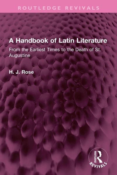 Produktbild: A Handbook of Latin Literature