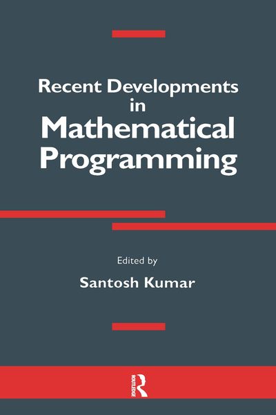 Produktbild: Recent Developments in Mathematical Programming