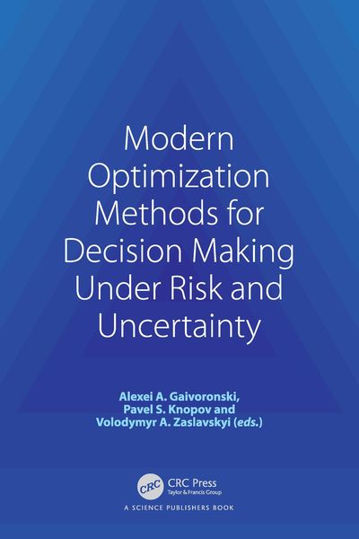 Produktbild: Modern Optimization Methods for Decision Making Under Risk and Uncertainty