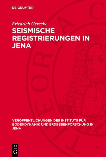 Produktbild: Seismische Registrierungen in Jena