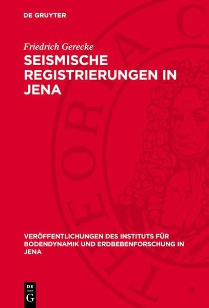 Produktbild: Seismische Registrierungen in Jena