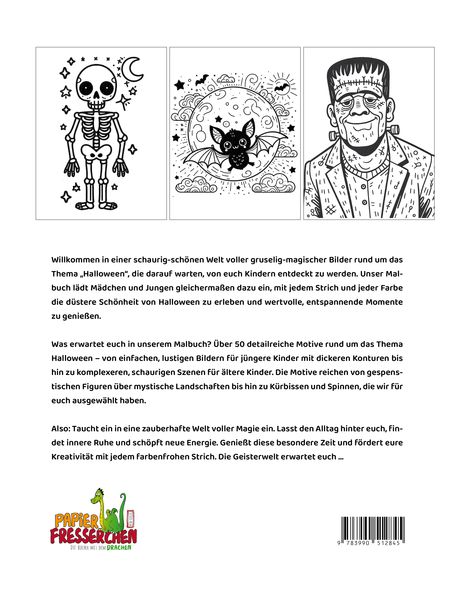 Produktbild: Wo die wilden Geister wohnen ... Halloween-Malbuch f&uuml;r Kinder
