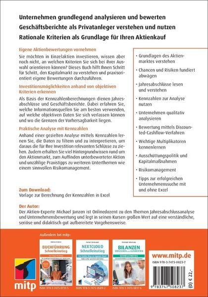Produktbild: Aktienanalyse und Unternehmensbewertung - Schnelleinstieg