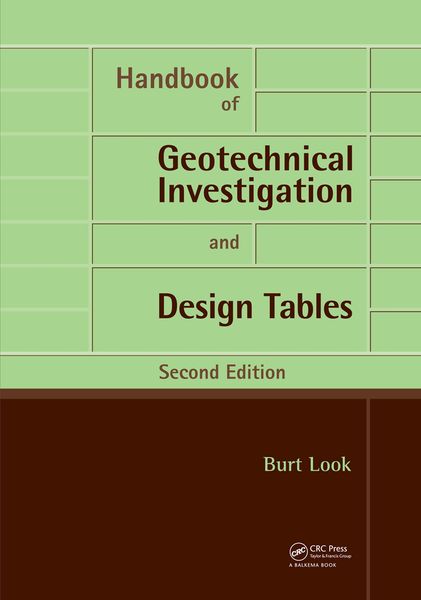 Produktbild: Handbook of Geotechnical Investigation and Design Tables