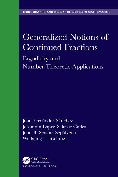 Produktbild: Generalized Notions of Continued Fractions
