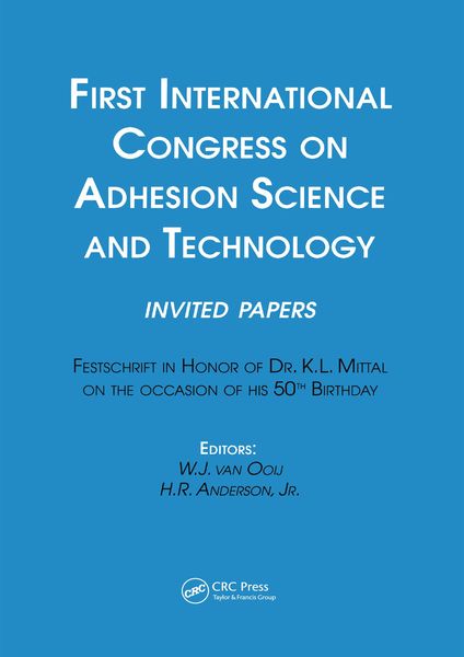 Produktbild: First International Congress on Adhesion Science and Technology---invited papers