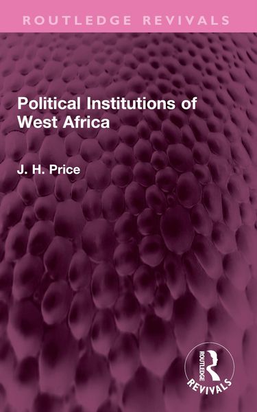 Produktbild: Political Institutions of West Africa