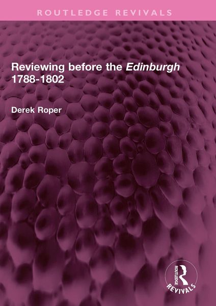 Produktbild: Reviewing before the Edinburgh 1788-1802