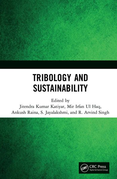 Produktbild: Tribology and Sustainability
