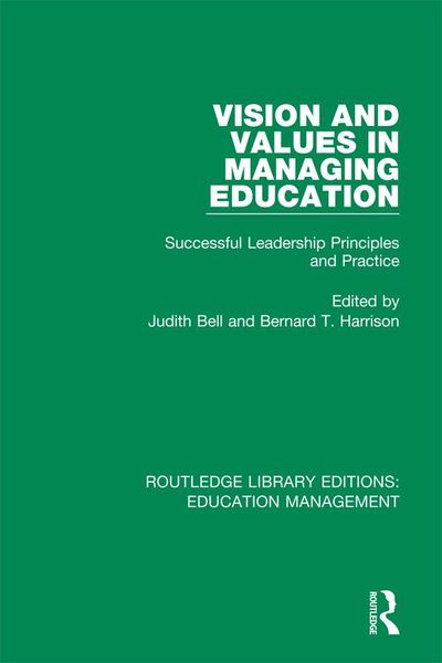 Produktbild: Vision and Values in Managing Education