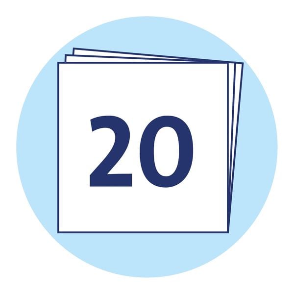 Pelikan Zeichenblock 120g/m² DIN A3, 20 Blatt, 2-fach sortiert