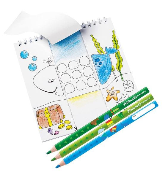 Produktbild: Pelikan Schreiblernbleistift Combino B blau 2er Set