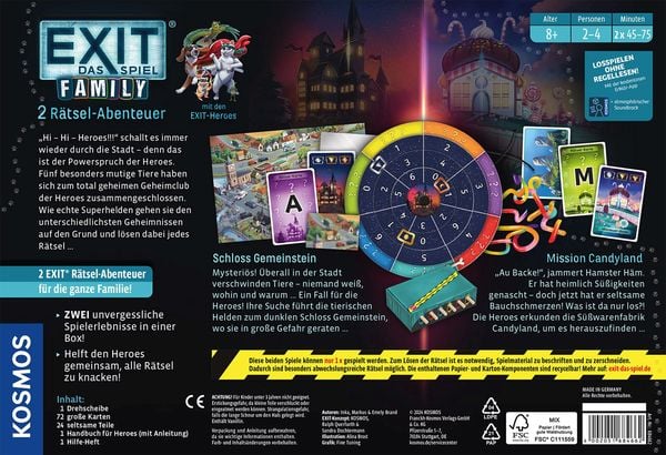KOSMOS - EXIT - Das Spiel - Family: Schloss Gemeinstein/Mission Candyland