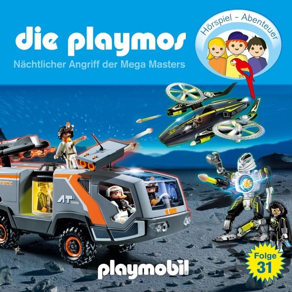 Produktbild: Die Playmos - Das Original Playmobil H&ouml;rspiel, Folge 31: N&auml;chtlicher Angriff der Mega Masters