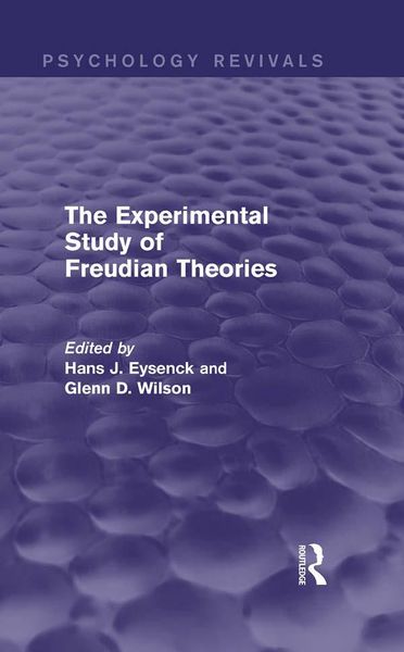 Produktbild: The Experimental Study of Freudian Theories (Psychology Revivals)