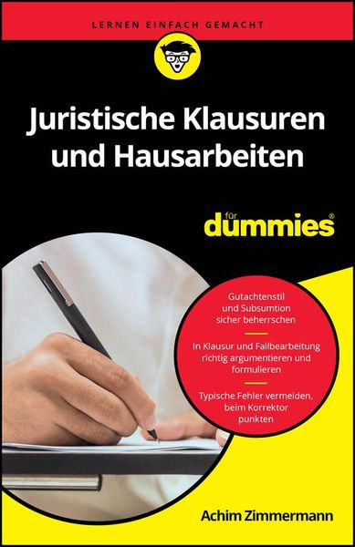Produktbild: Juristische Klausuren und Hausarbeiten f&uuml;r Dummies