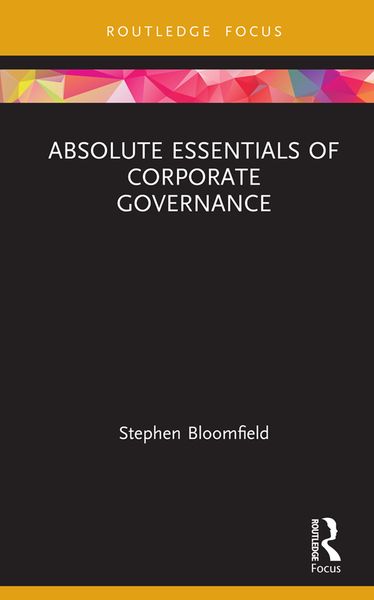 Produktbild: Absolute Essentials of Corporate Governance