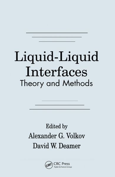 Produktbild: Liquid-Liquid InterfacesTheory and Methods