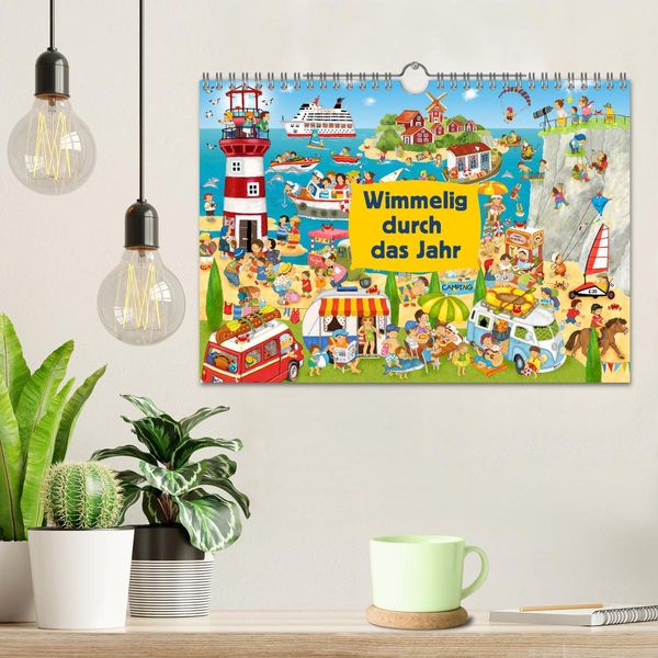 Produktbild: Wimmelig durch das Jahr (Wandkalender 2026 DIN A4 quer), CALVENDO Monatskalender
