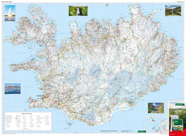 Island, Straßenkarte 1:400.000, freytag & berndt