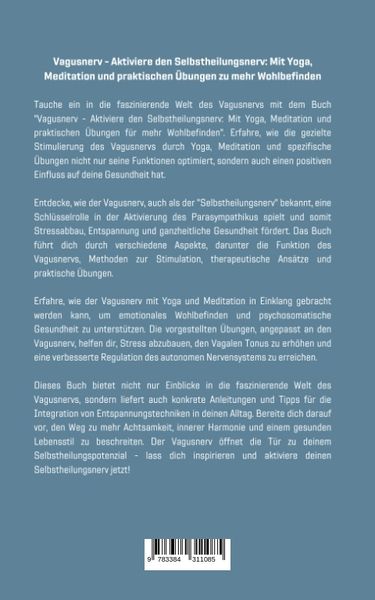 Produktbild: Vagusnerv - Aktiviere den Selbstheilungsnerv: Mit Yoga, Meditation und praktischen &Uuml;bungen zu mehr Wohlbefinden